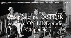 Desktop Screenshot of divadlovceletne.cz