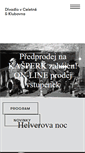 Mobile Screenshot of divadlovceletne.cz